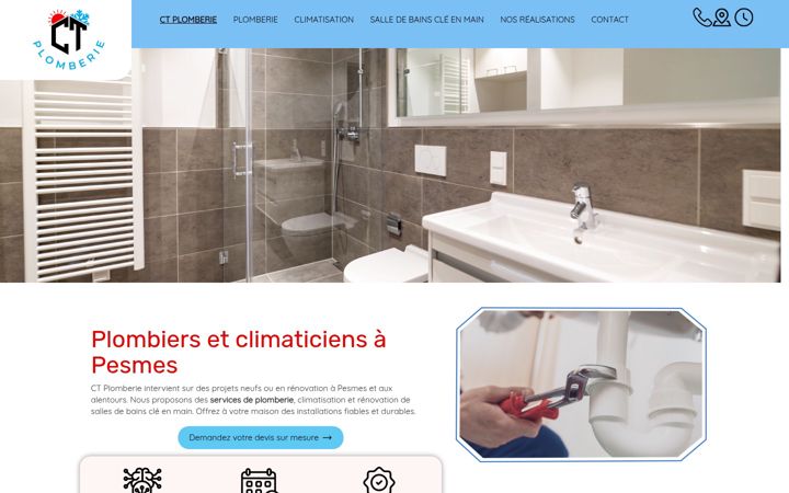Screenshot of ctplomberie.fr