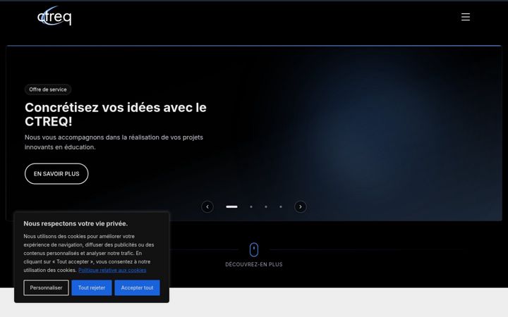 Screenshot stránky ctreq.qc.ca