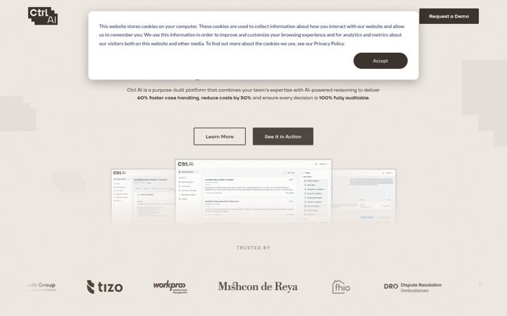 Screenshot di ctrl-ai.co.uk