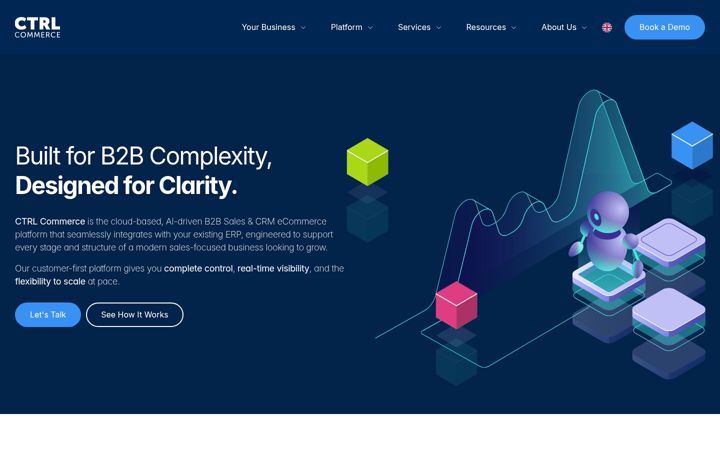 Screenshot of ctrl-commerce.com