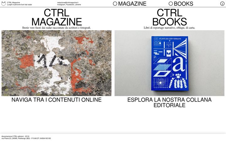 Screenshot of ctrlmagazine.it