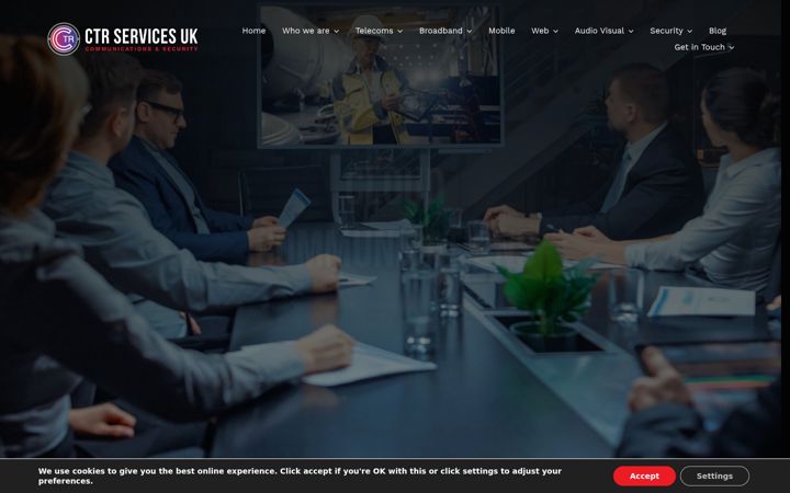 Skærmbillede af ctrservicesuk.co.uk