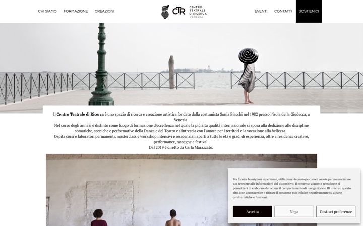 Screenshot of ctrteatro.it