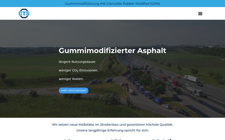 Screenshot of cts-bitumen.de