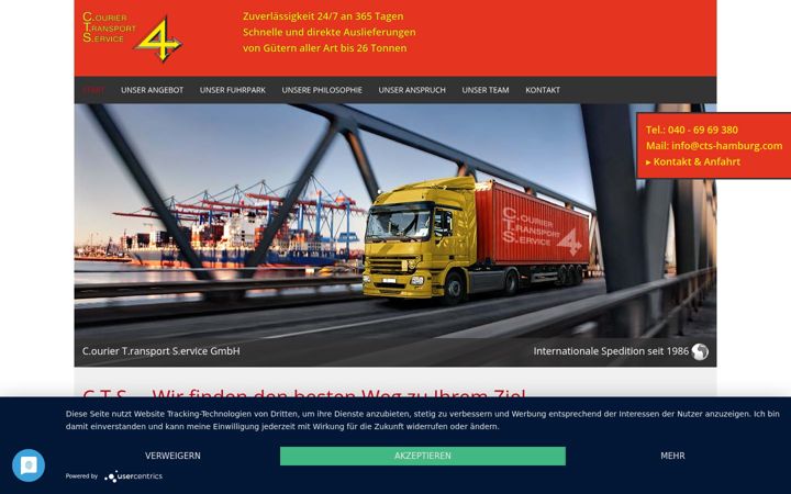 Screenshot of cts-hamburg.com