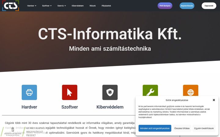 Screenshot of cts.hu