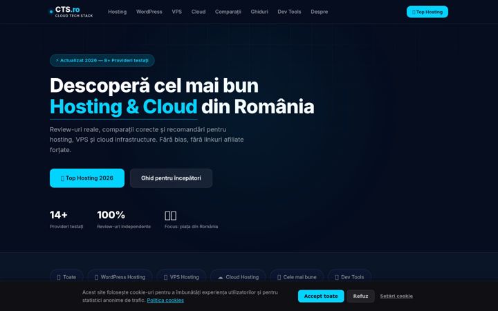 Screenshot of cts.ro