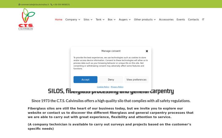 Screenshot of ctscalvinsilos.com