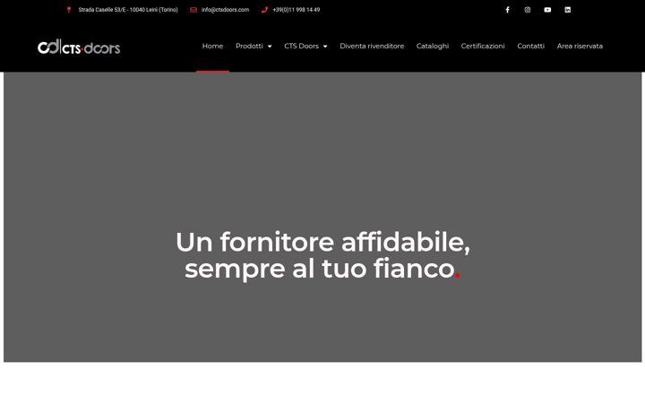 Screenshot of ctsdoors.com