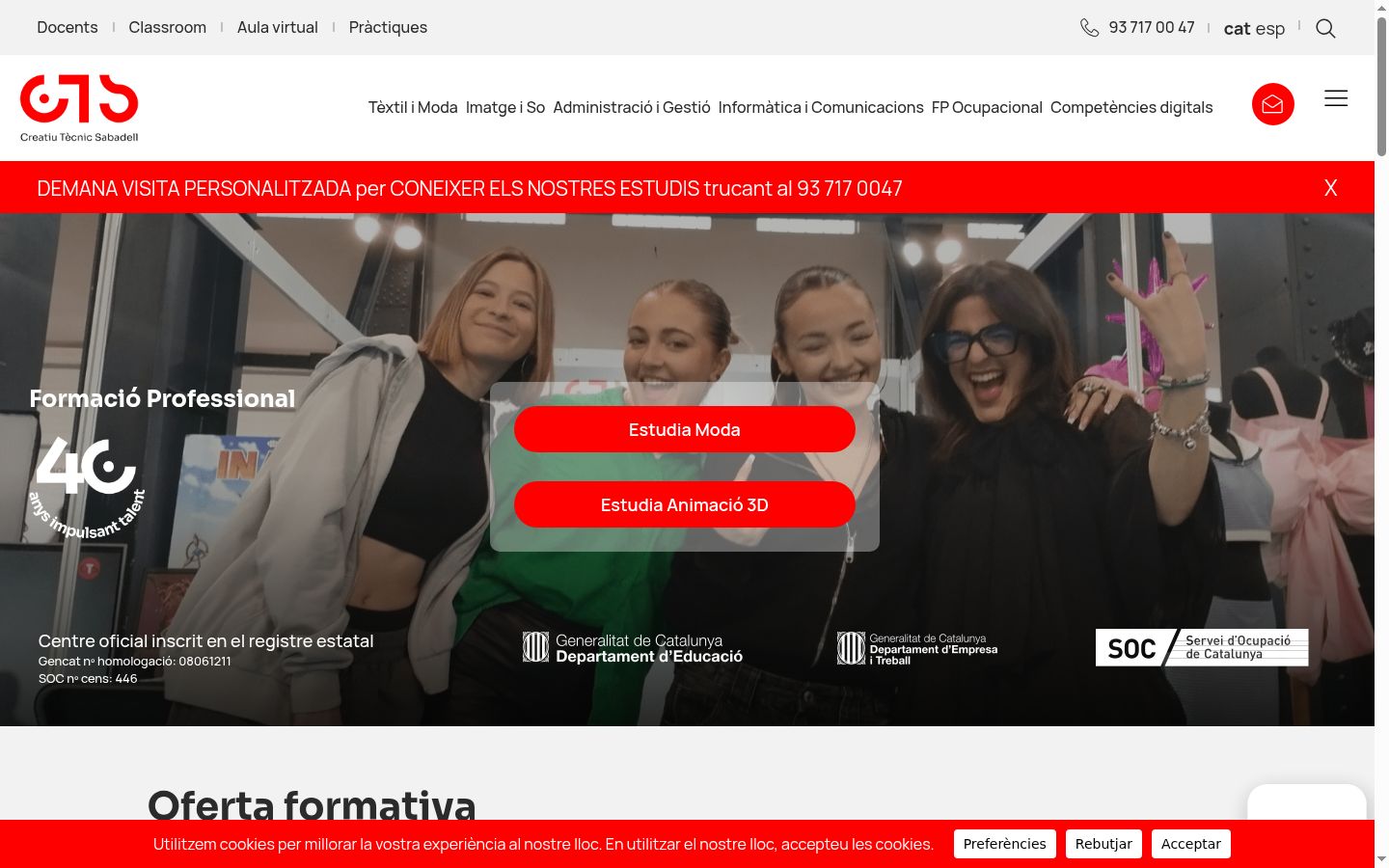 Captură de ecran a bannerului de consimțământ afișat înainte de orice interacțiune