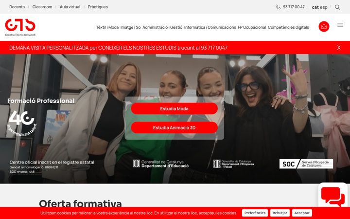 Screenshot of ctsformacion.com