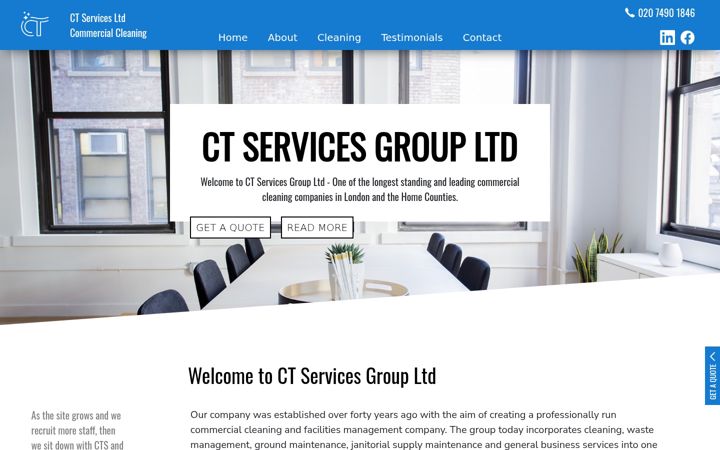 Screenshot of ctsgroup.co.uk