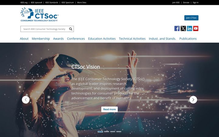 Captura de pantalla de ctsoc.ieee.org