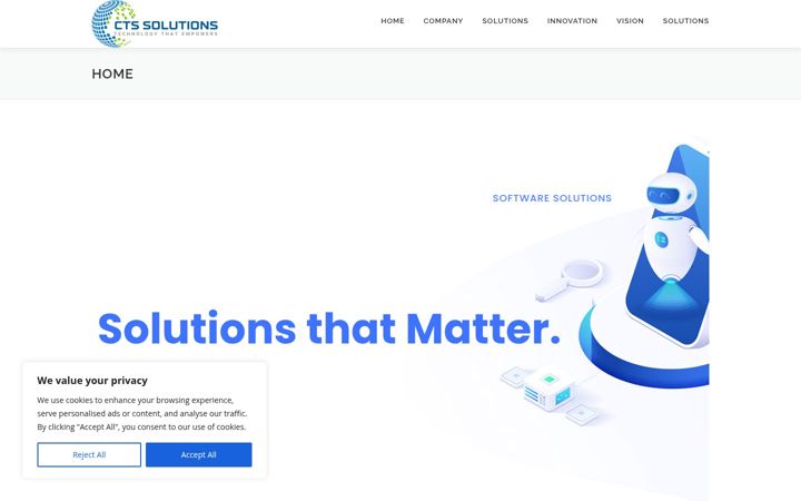 Screenshot of ctssol.com