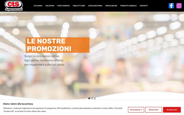 Screenshot of ctssupermercati.it