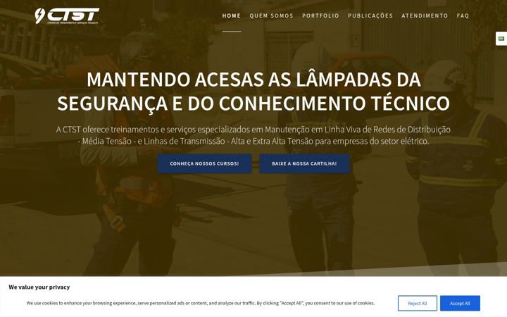 Screenshot of ctst.com.br