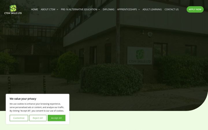 Screenshot of ctswskillsltd.co.uk