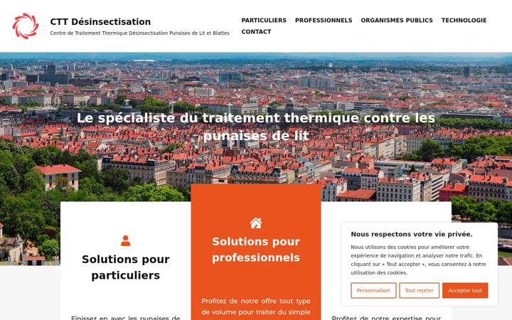 Capture d'écran de ctt-desinsectisation.fr