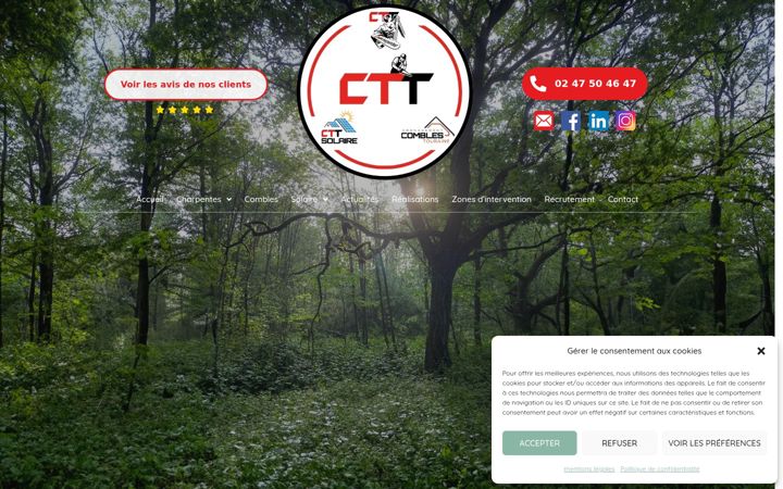 Capture d'écran de ctt-evolution.fr