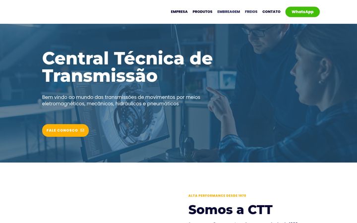 Snímek obrazovky cttind.com.br