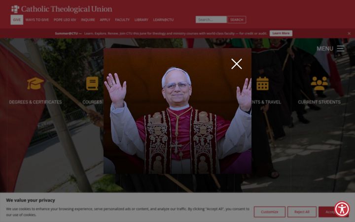 Screenshot of ctu.edu