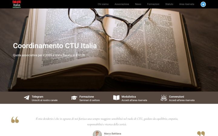 Screenshot of ctuitalia.com