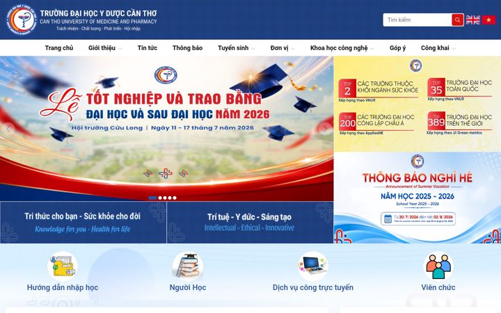 Screenshot of ctump.edu.vn