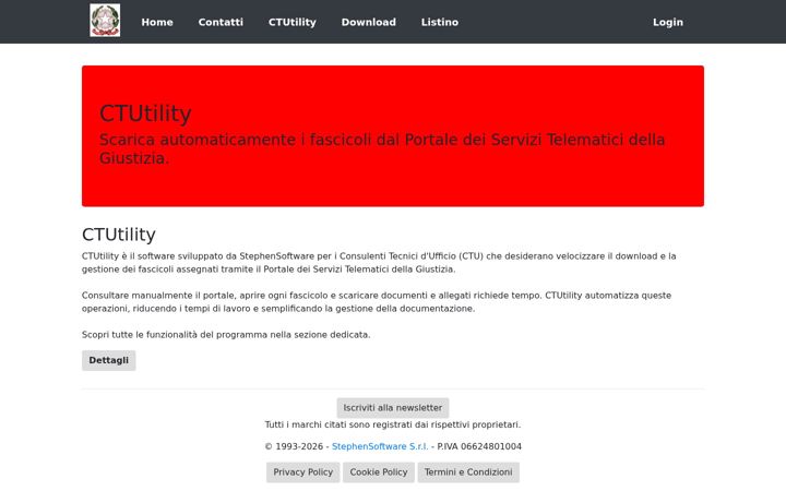 Screenshot of ctutility.it