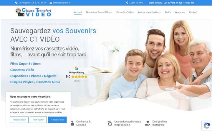 Capture d'écran de ctvideo.fr