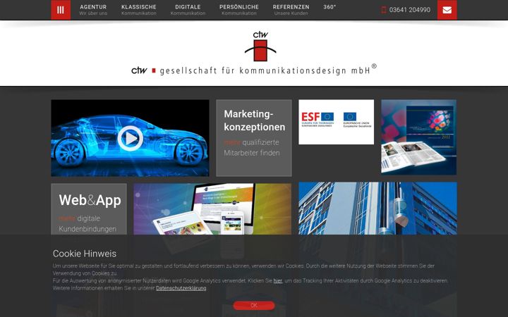 Screenshot of ctw-jena.de