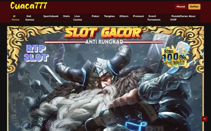 Screenshot of cuaca777.org
