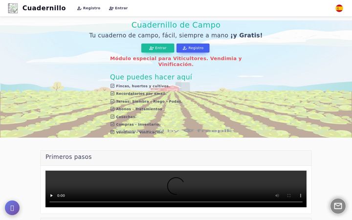 Zrzut ekranu cuadernillodecampo.es