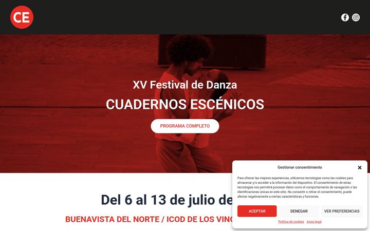 Screenshot of cuadernosescenicos.es