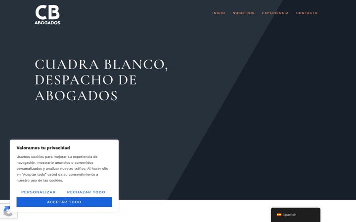 Screenshot of cuadrablanco.com