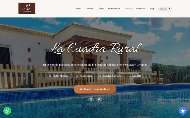 Screenshot of cuadrarural.es
