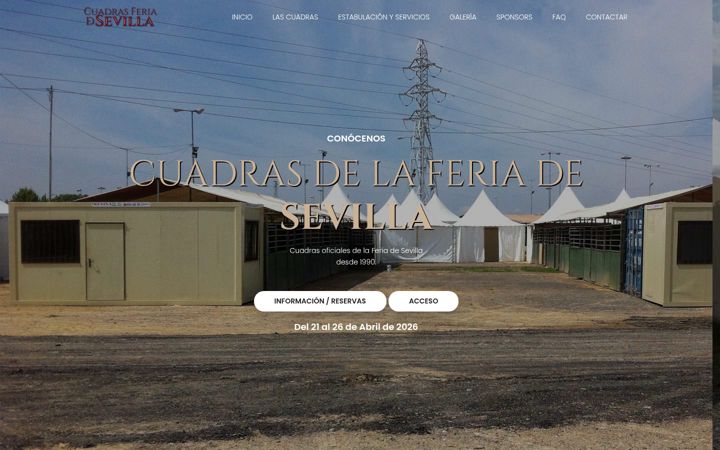 Screenshot of cuadrasferiasevilla.es