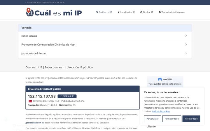 Screenshot of cualmiip.es