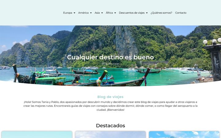 Screenshot of cualquierdestinoesbueno.com