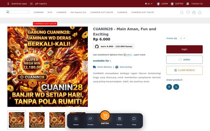 Screenshot of cuanin28.com