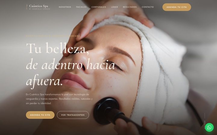 Screenshot of cuanticospa.com