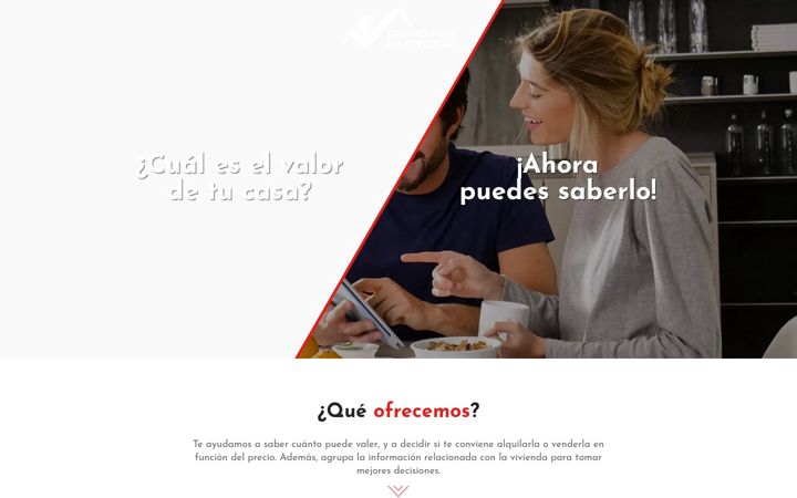 Screenshot of cuantovalemivivienda.com