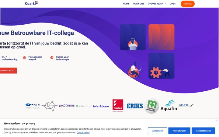 Screenshot of cuarta.be