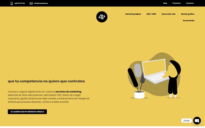 Screenshot of cuartobe.es