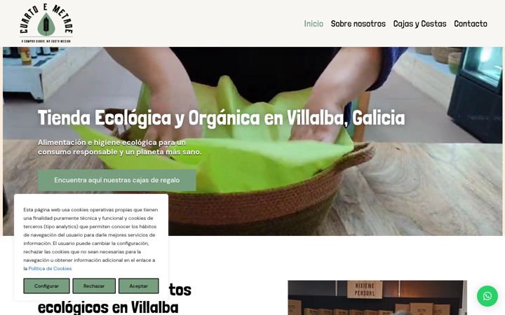 Screenshot of cuartoemetade.com