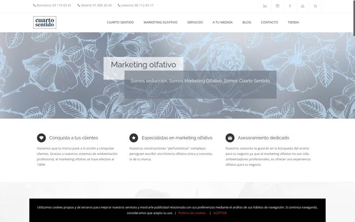 Screenshot of cuartosentido.com