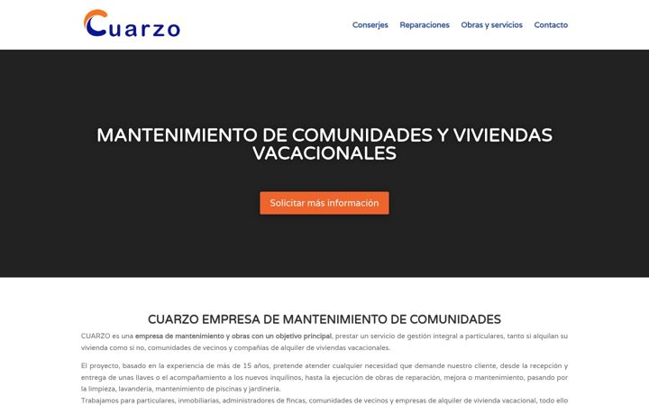 Screenshot of cuarzomantenimiento.com