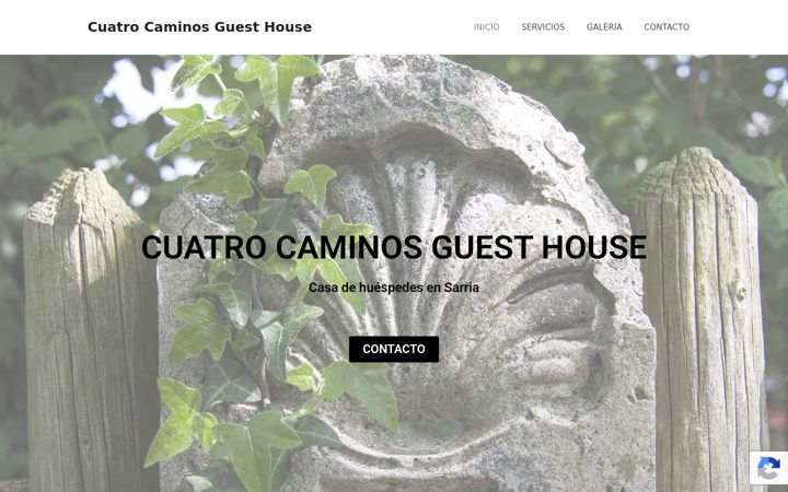 Screenshot of cuatrocaminosguesthouse.com