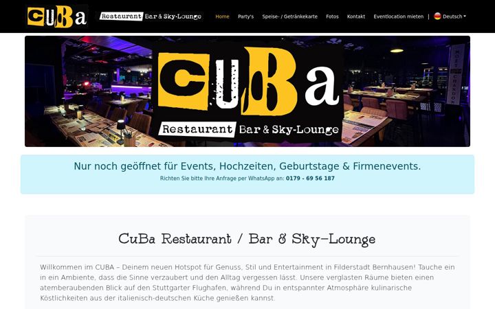 Screenshot of cuba-skylounge.de