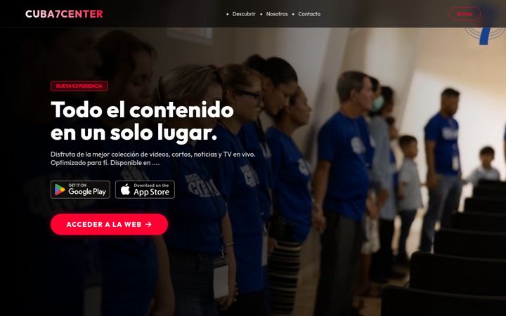 Screenshot of cuba7center.com