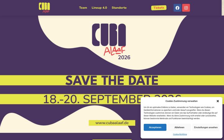 Screenshot of cubaalaaf.de